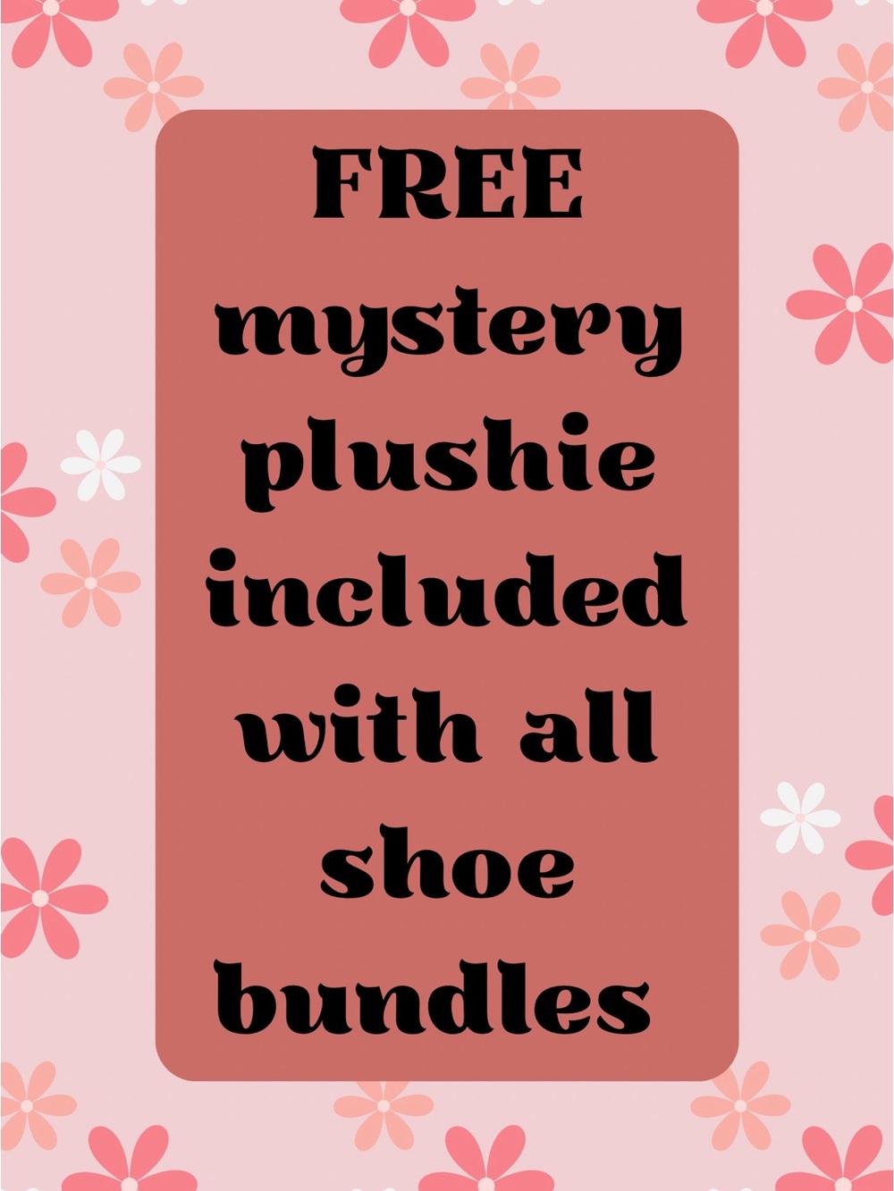 🌸 NOT FOR SALE • FREE Mystery Handmade Crochet Plushie W/ Shoe Bundles 🌸